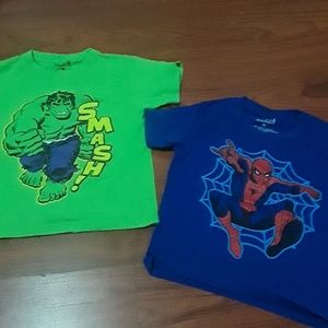 2 marvel shirts bundle